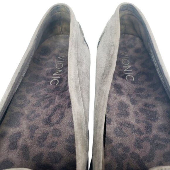 Vionic Womens 356 Mesa Gray Suede Leather Loafer. - Picture 6 of 8